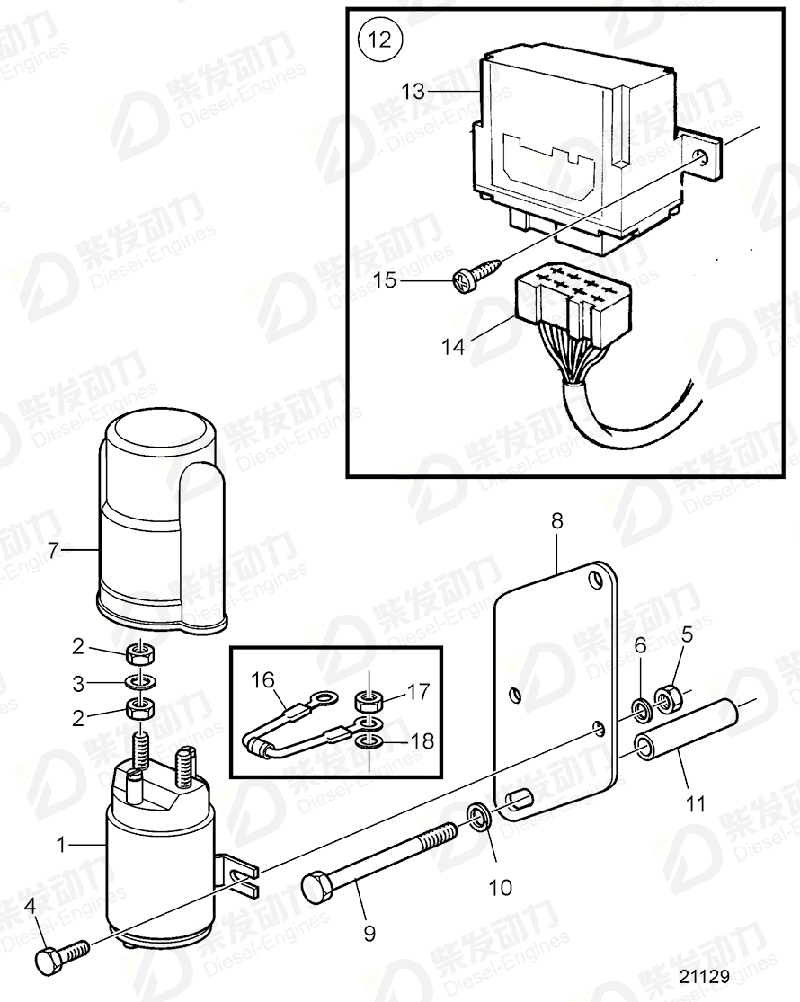 volvo penta Hexagon nut 946330 Drawing volvo penta Hexagon nut 946330 Drawing
